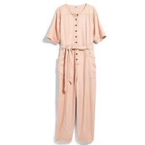 Madewell Peach Coverall Jumpsuit. Size 10